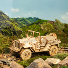 Wooken Jeep car