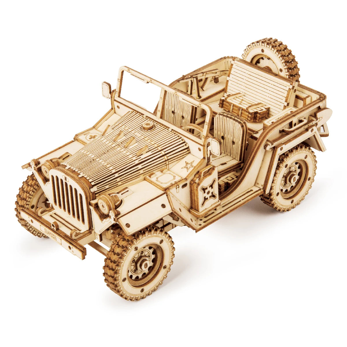 Wooken Jeep car