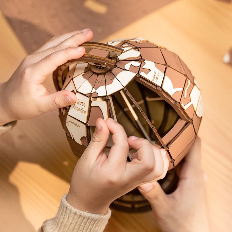 Wooden World Globe