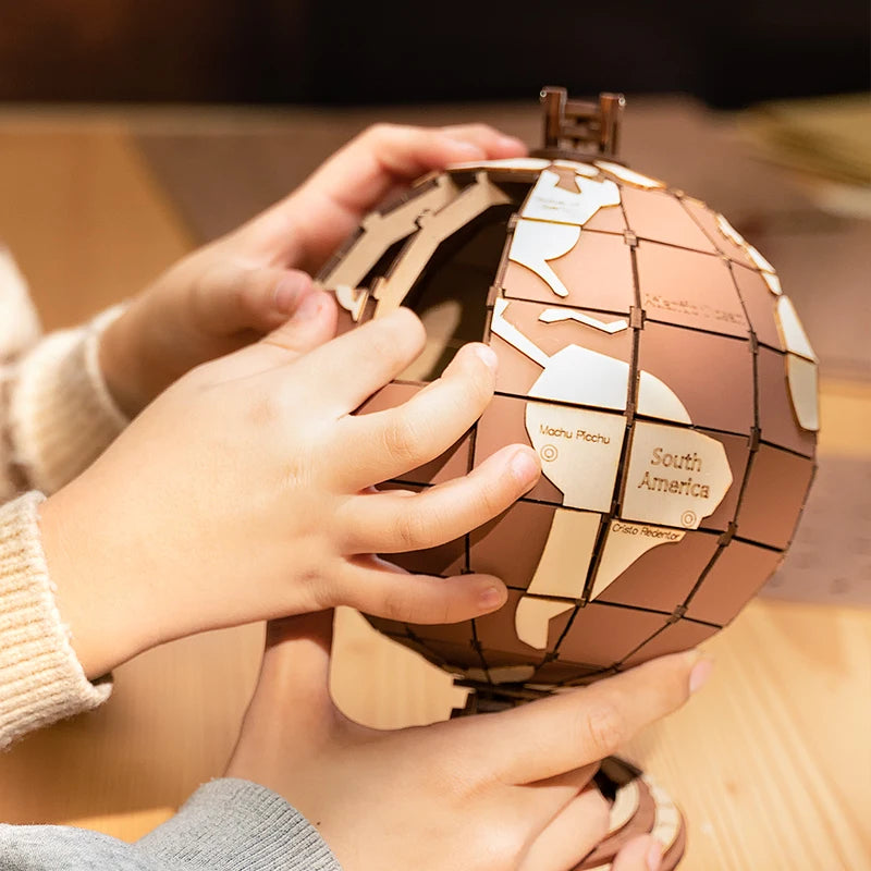 Wooden World Globe